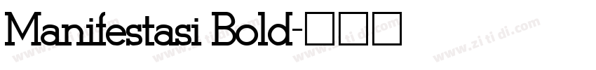 Manifestasi Bold字体转换